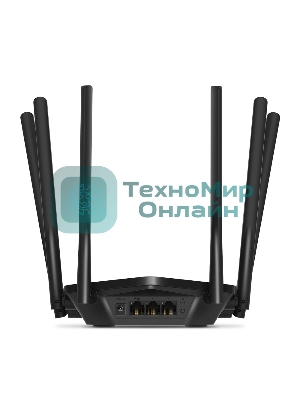 Роутер Mercusys AC1900 Wireless AC Gigabit Router, 600 Mbps at 2.4 GHz + 1300 Mbps at 5 GHz, 6×5dBi Fixed External Antennas with Beamforming, 2× G LAN Ports, 1× G WAN Port, Access Point Mode, 3X3 MU-MIMO, Parental Controls, Guest Network, Smart Connect