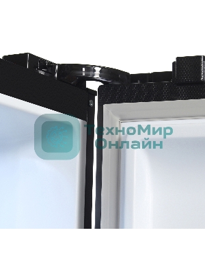 Холодильник Hyundai CS4505F черная сталь двухкамерный Side by Side 271/165л морозилка сбоку