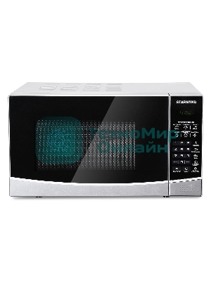 Микроволновая печь Starwind SMW2820 серебристый/черный, 20 л, 700 Вт, переключатели - сенсор