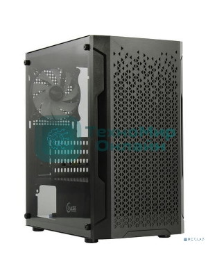 Компьютерный корпус Powercase Mistral Micro Z3B Mesh LED, Tempered Glass, 2x 140мм + 1х 120мм 5-color fan, черный, mATX (CMIMZB-L3)