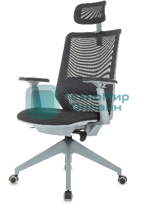 Кресло руководителя Бюрократ MC-G611NL-H черный Elastic-102 с подголов. крестов. 4-луч. пластик пластик серый