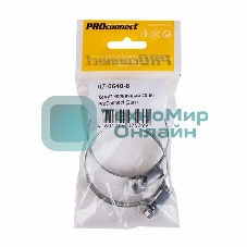 Хомут червячный PROconnect 40-60-0,7 мм, (упак. 2 шт)
