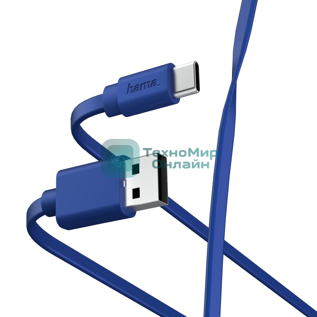 Кабель Hama 00187229 USB Type-C USB A(m) 1м синий