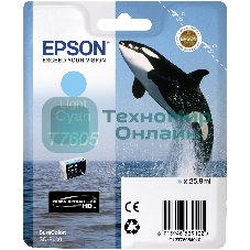 Картридж струйный Epson светло-голубой SC-P600