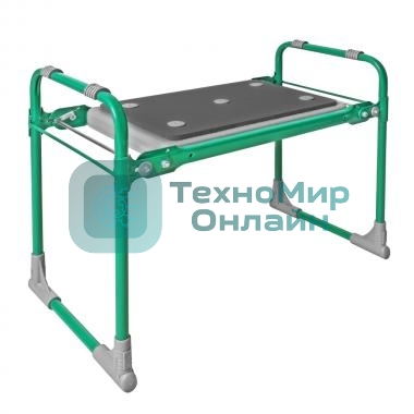 Скамейка садовая с мягким сиденьем НИКА СКМ2 (СКМ2/3 зеленый)