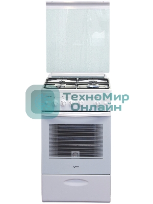 Плита газовая Лысьва ГП 400 МС СТ-2у белый, конфорок 4 газовых, духовка 57 л, 50 см x 84 см x 60 см