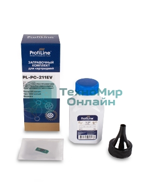 Заправочный комплект PL-PC-211EV для принтеров Pantum P2200/P2207/P2507/P2500W/P2200/P2207/P2507/P2500W (тонер 65гр + чип) ProfiLine