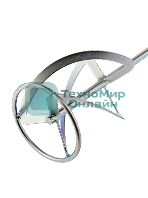 Насадка для миксера Сибртех, для тяжелых растворов,140 х 590 мм, оцинкованная,хвостовик резьба М14