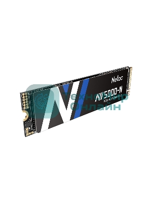 Накопитель SSD Netac NV5000 Pro, 500Gb, M.2 2280, PCIe 4.0 x4, NVMe, R/W 4800/2700, с радиатором