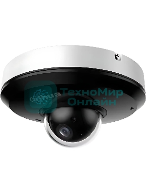 Уличная мини-купольная PTZ IP-видеокамера DAHUA DH-SD1A404DB-GNY с ИИ 4Мп, 1/2.8” CMOS, моторизованный объектив 2.8~12мм (4x), видеоаналитика, ИК 20м, IP66, IK08, корпус: металл