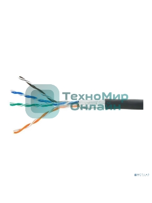 Кабель Cablexpert FPC-5051E-4-CU, FTP indoor 4x2x0.51, медный, кат.5e, однож., 305м, box, серый
