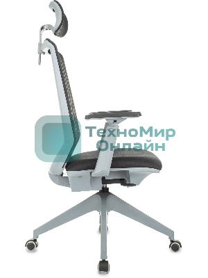 Кресло руководителя Бюрократ MC-G611NL-H черный Elastic-102 с подголов. крестов. 4-луч. пластик пластик серый