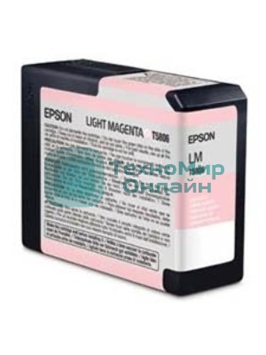 Картридж струйный Epson C13T580B00 светло-пурпурный (80мл)