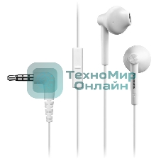 Проводные наушники Panasonic RP-TCM55GC-W белый, вкладыши, Jack 3.5 мм