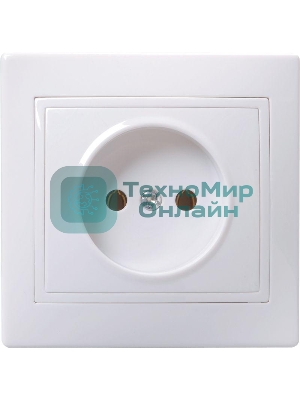 Розетка 1-м СП Кварта 10А IP20 без заземл. бел. IEK ERK13-K01-10-DM