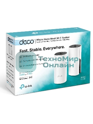 Роутер беспроводной TP-Link DECO M4 (DECO M4(2-PACK)) AC1200 10/100/1000BASE-TX (упак.:2шт)