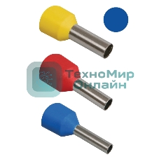 Наконечник-гильза изол. Е2508 (уп. 100 шт) IEK UGN10-D25-04-08