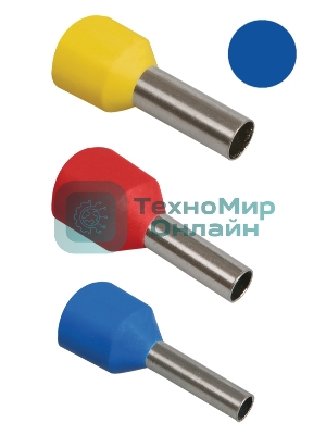 Наконечник-гильза изол. Е2508 (уп. 100 шт) IEK UGN10-D25-04-08