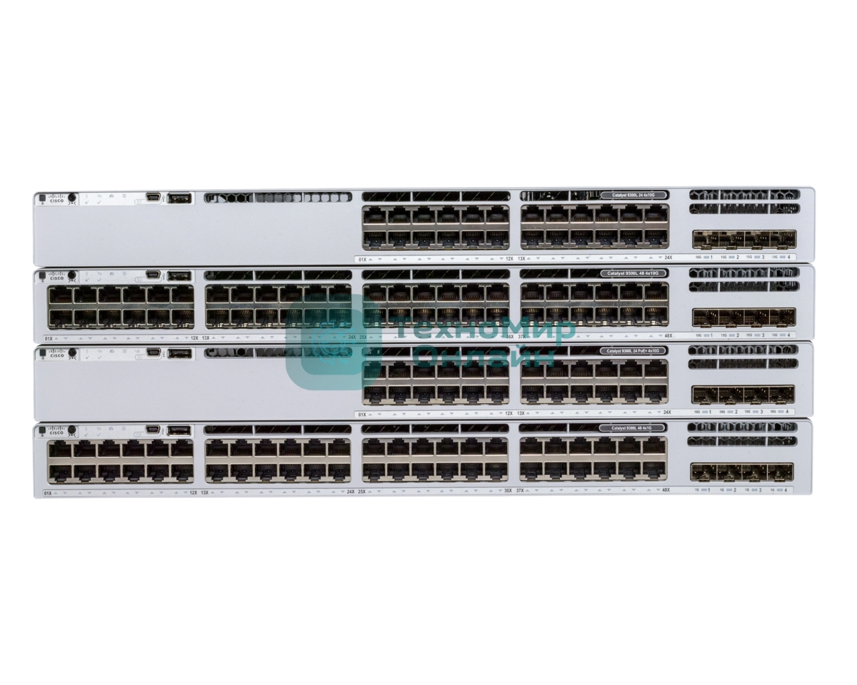 Коммутатор Cisco Catalyst 9300L 24p data, Network Advantage,4x1G Uplink