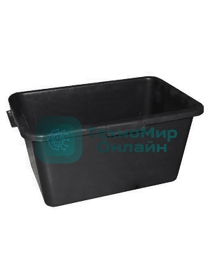Таз строительный прямоугольный Rexant пластмассовый 45л