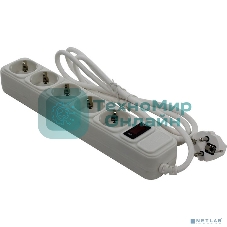 Сетевой фильтр Exegate SP-5-1.5W (5 розеток, 1.5 м, евровилка, белый)