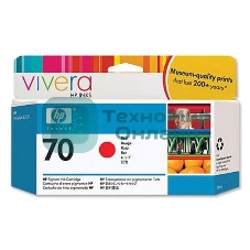 Картридж струйный HP №70 C9456A красный для HP DJ Z2100/Z3100 (130мл)