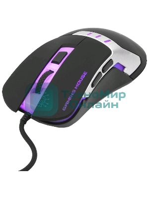 Мышь проводная Gembird MG-520 черный, 3200 dpi, USB, кнопки - 6