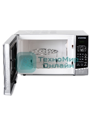 Микроволновая печь Starwind SMW2820 серебристый/черный, 20 л, 700 Вт, переключатели - сенсор