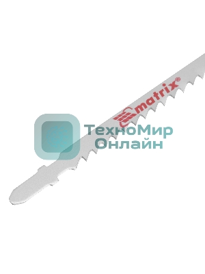 Полотна для электролобзика Matrix по дереву, 3 шт., 90 х 4мм, HCS, EU- хвостовик