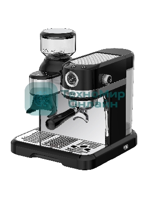 Кофемашина автоматическая Korting KCM 1015 N Ottimo черный/серебристый, исп. кофе - зерновой, 1500 Вт, 19 бар