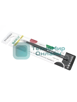 Пинцет BAKU белый Card Series SS-SA