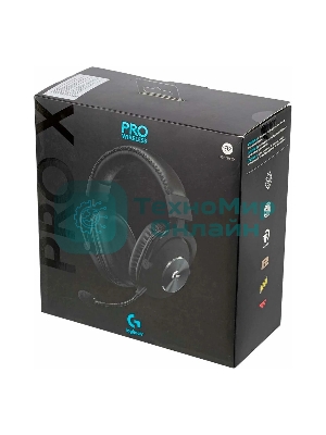 Гарнитура беспроводная/проводная Logitech Headset PRO X LIGHTSPEED Wireless Gaming черный