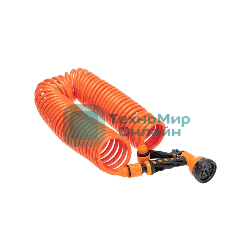 Шланг спиральный 15мх8мм пистолет-распылитель 2 коннектора адаптер ЧЕТЫРЕ СЕЗОНА 62-0270