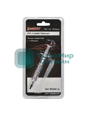 Термопаста ExeGate ETP-11WMK Platinum, шприц с лопаткой, 2г