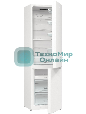 Холодильник Gorenje NRK6201PW4 белый двухкамерный 235/96л морозилка снизу, No Frost