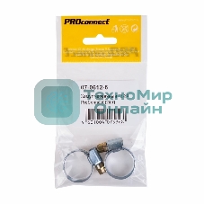 Хомут червячный PROconnect 12-20-0,7 мм, (упак. 2 шт)