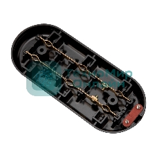 Колодка Rexant 3 гнезда карболитовая б/з 16 А, черная