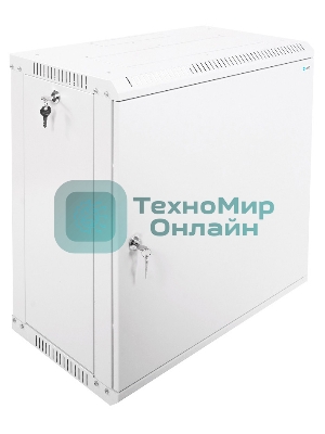 Шкаф телекоммуникационный настенный разборный 12U (600х350) дверь металл, ШРН-Э-12.350.1