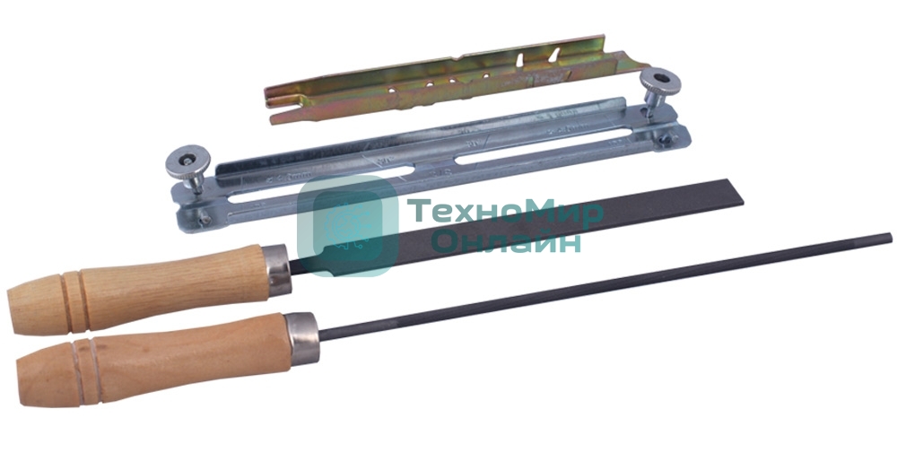 Заточной набор Patriot PG-SK4,8круглый напильник4.8мм, плоский напильник, две ручки, калибр