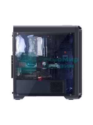 Компьютерный корпус Zalman i3 edge черный без БП ATX 3x120мм 2xUSB 2.0 1xUSB 3.0 audio bott PSU
