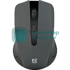 Мышь беспроводная Defender Accura MM-935 серый, 1600 dpi, радиоканал, USB, кнопки - 4