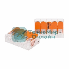 Универсальная компактная клемма 5-контактная до 4,0 мм² (25 шт./уп.) WAGO 221-415