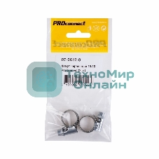 Хомут червячный PROconnect 10-16-0,7 мм, (упак. 2 шт)