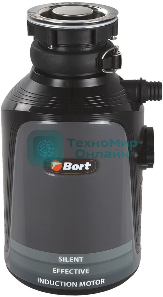 Измельчитель пищевых отходов Bort Alligator Plus, 750 Вт., объем 1 450 мл., пневмовыключатель