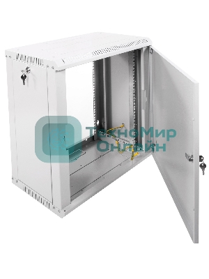 Шкаф телекоммуникационный настенный разборный 12U (600х350) дверь металл, ШРН-Э-12.350.1