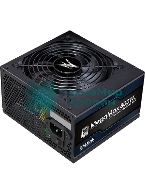 Блок питания Zalman ZM500-TXII V2 retail, 500Вт, 80 PLUS, 120мм, черный