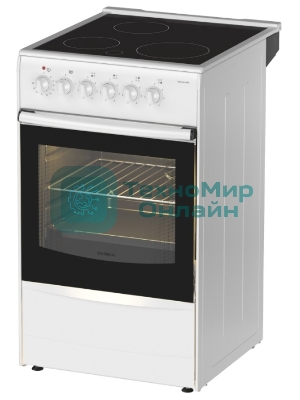 Плита электрическая Darina 1B EC 331 606 W белый/черный, конфорок 3 шт, духовка 50 л, 50 см x 85 см x 56 см