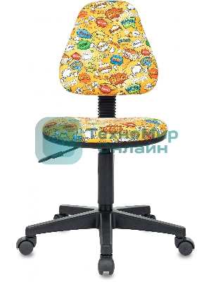 Кресло Бюрократ KD-4 оранжевый, ткань, 120 кг