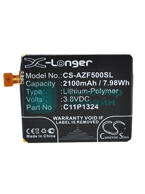 Аккумулятор CameronSino CS-AZF500SL C11P1324 для Asus ZenFone 5 A501CG 3.8V, 2100 mAh, 7.98Wh