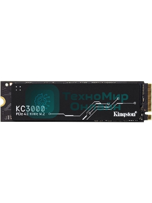 Накопитель SSD Kingston KC3000, 2Tb, PCIe 4.0 x4, M.2 2280, NVMe, R/W 7000/7000, с радиатором